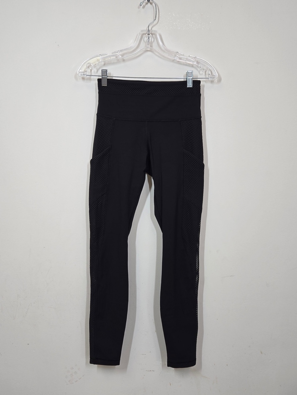LULULEMON High Rise Black Mesh Leggings 28” Length 9012 - Picture 4 of 8